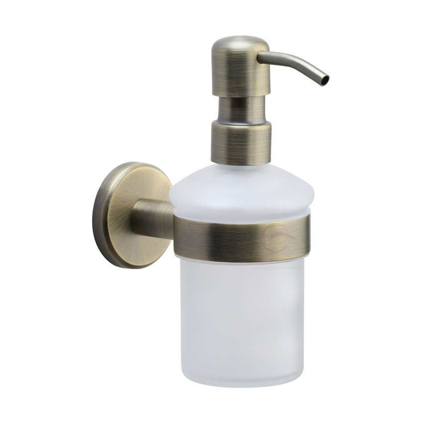 Soap Dispenser in Matt Antique Brass - OXF-SOAP-MA