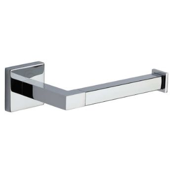 Toilet Roll Holder on a Square Rose in Polished Chrome - CHE-PAPER-PC Toilet Roll Holder on a Square Rose in Polished Chrome - CHE-PAPER-PC