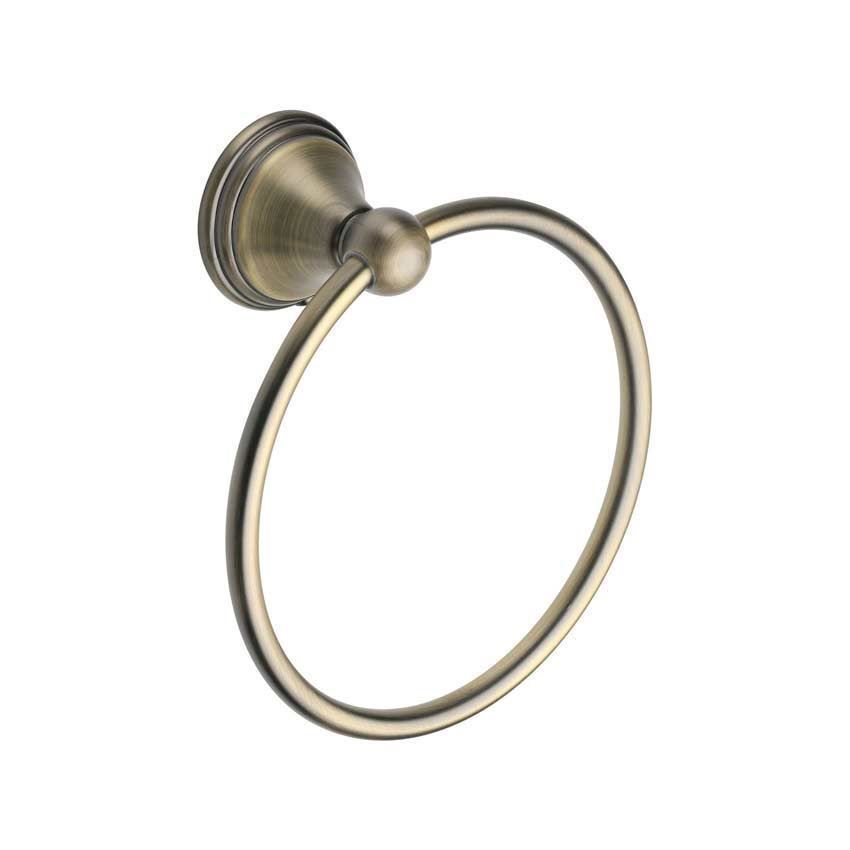 Towel Ring in Matt Antique Brass - CAM-RING-MA