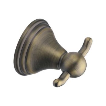 Traditional Robe Hook in Matt Antique Brass - CAM-HOOK-MA  Traditional Robe Hook in Matt Antique Brass - CAM-HOOK-MA