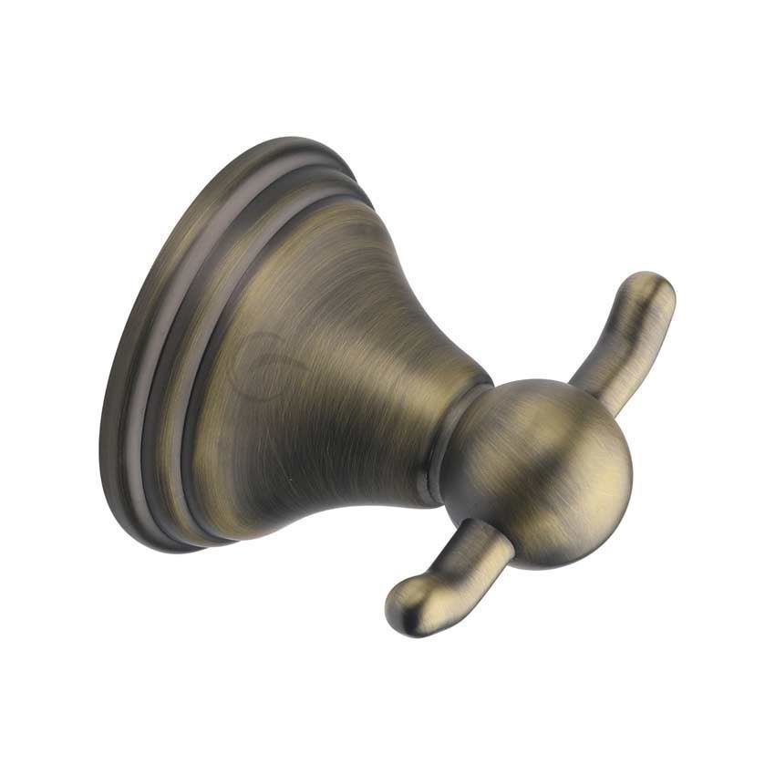 Traditional Robe Hook in Matt Antique Brass - CAM-HOOK-MA 