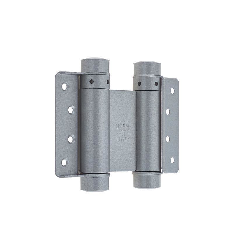 Double Action Steel Spring Hinge in Silver - HG3005-GY 
