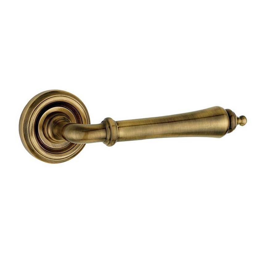 Jedo Camille Door Handle- Antique Brass- JV651AB