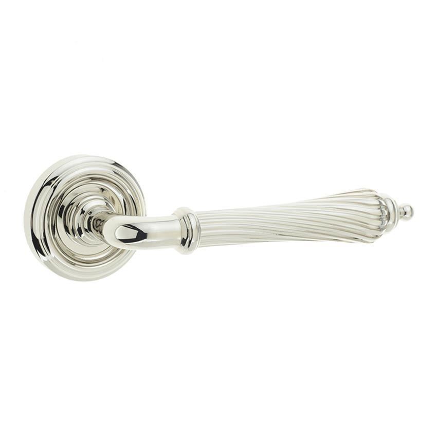 Jedo Giselle Door Handle- Polished Nickel- JV652PN