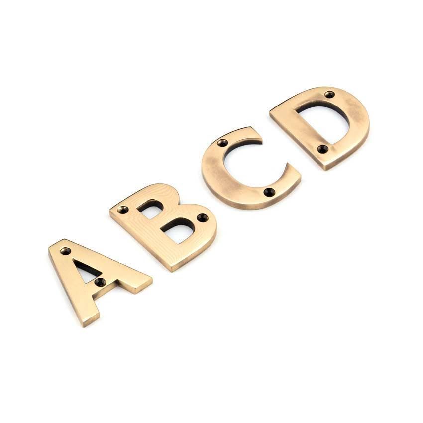 From The Anvil Polished Bronze Letters - 92031A