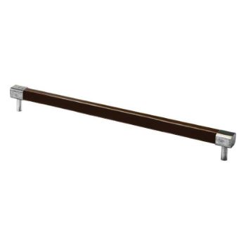 Jedburgh Chocolate leather and Pewter Square bar handle - FD407 
