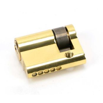 Lacquered Brass 5 Pin Single Euro Cylinder - 46278