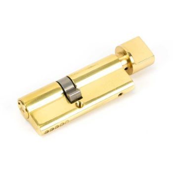 Lacquered Brass 5 Pin Euro Cylinder/Thumbturn - 91867