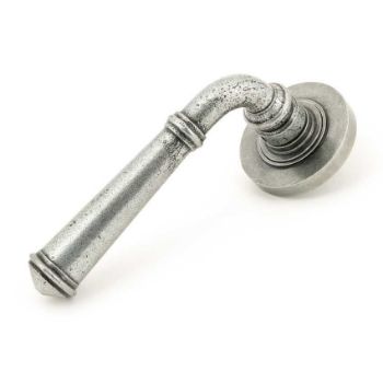 Regency Lever on a Plain Rose in Pewter Finish - Unsprung - 49977 