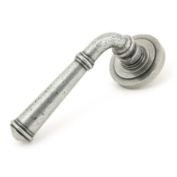 Regency Lever on an Art Deco Rose in Pewter Finish - Unsprung - 49978
