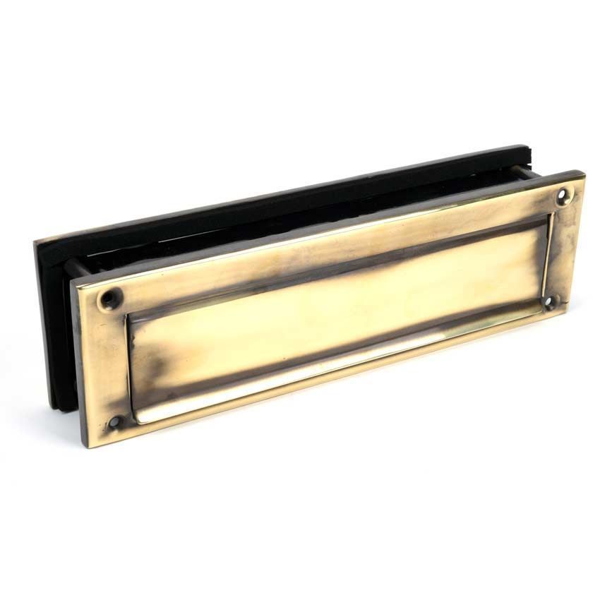 Aged Brass Traditional Letterbox - 92127