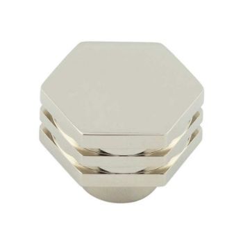 Nile Cupboard Cabinet Knobs in Polished Nickel - HOX330PN 