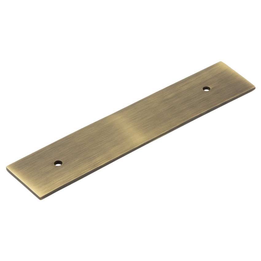Fanshaw Backplate for Cabinet Handles in Antique Brass