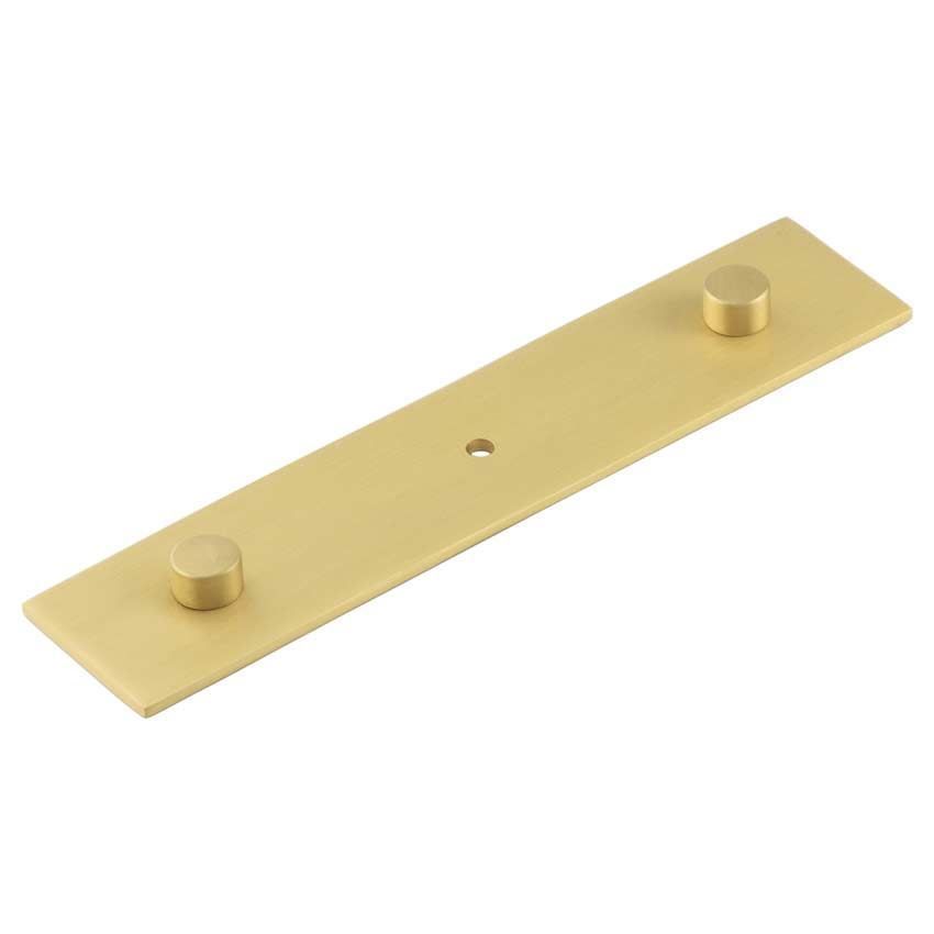 Fanshaw Backplate for Cupboard Knobs in Satin Brass
