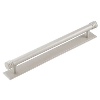 Rushton Backplate for Cabinet Handles in Satin Nickel 