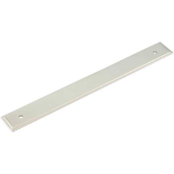 Rushton Backplate for Cabinet Handles in Polished Nickel 