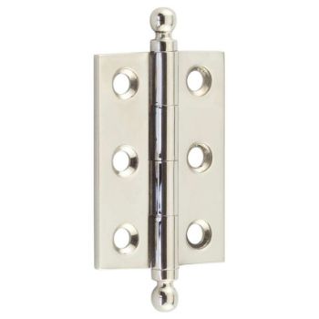 Finial Cabinet Hinges in Polished Nickel - HOX800PN