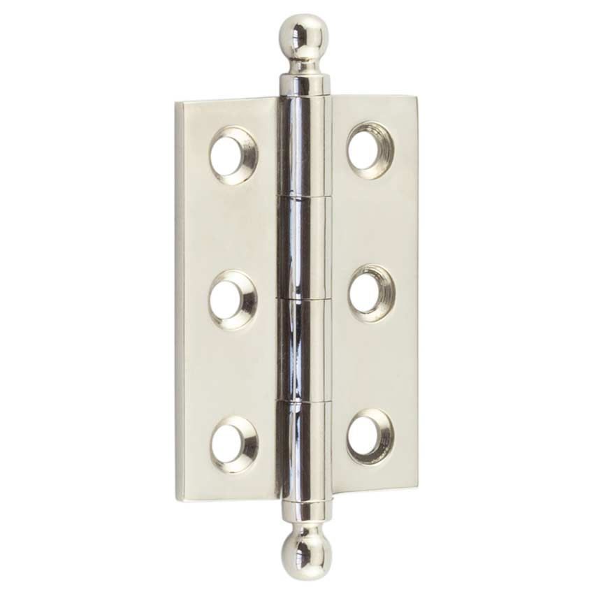 Finial Cabinet Hinges in Polished Nickel - HOX800PN