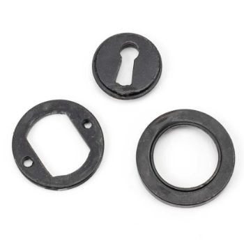 External Beeswax Round Plain Standard Profile Escutcheon - From the Anvil - 45699