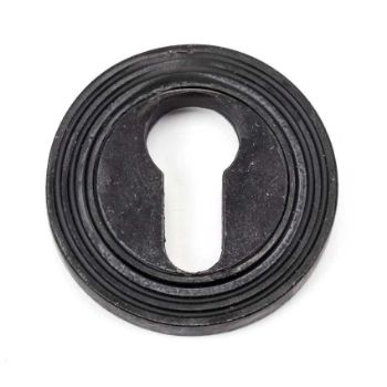 External Beeswax Round Beehive Euro Profile Escutcheon - From the Anvil - 45725 