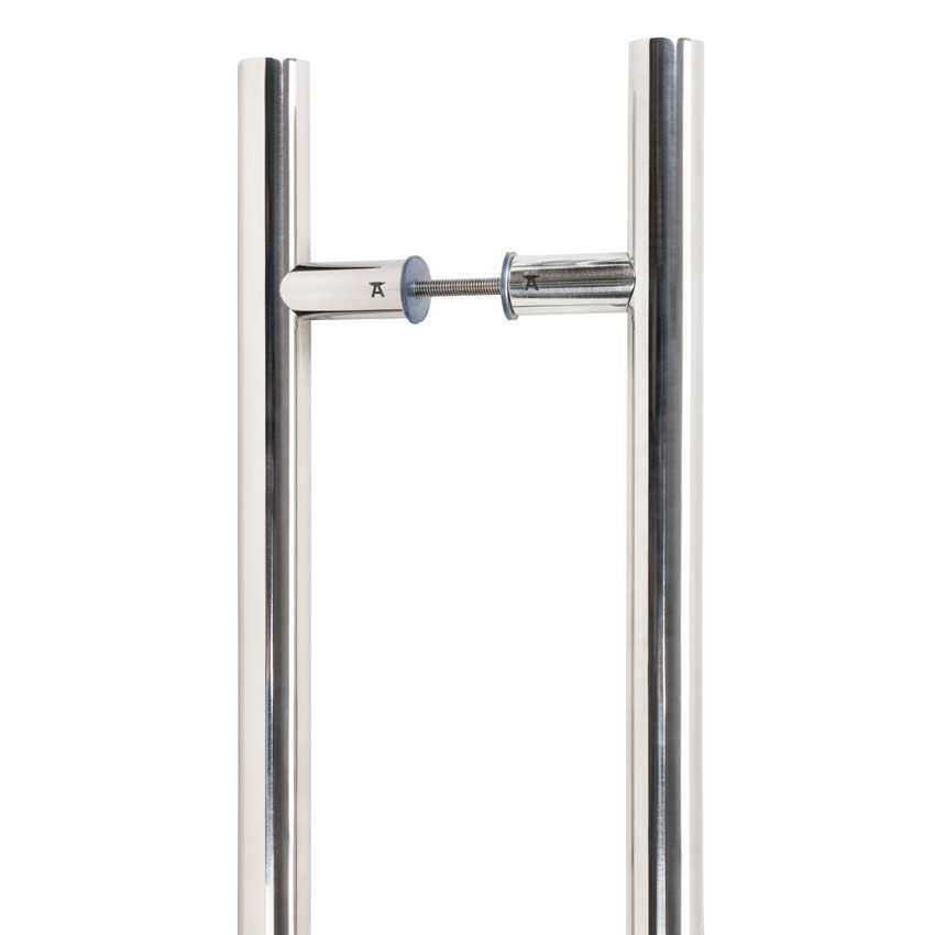 Polished Stainless Steel T Bar Handle B2B Fix - 50241 