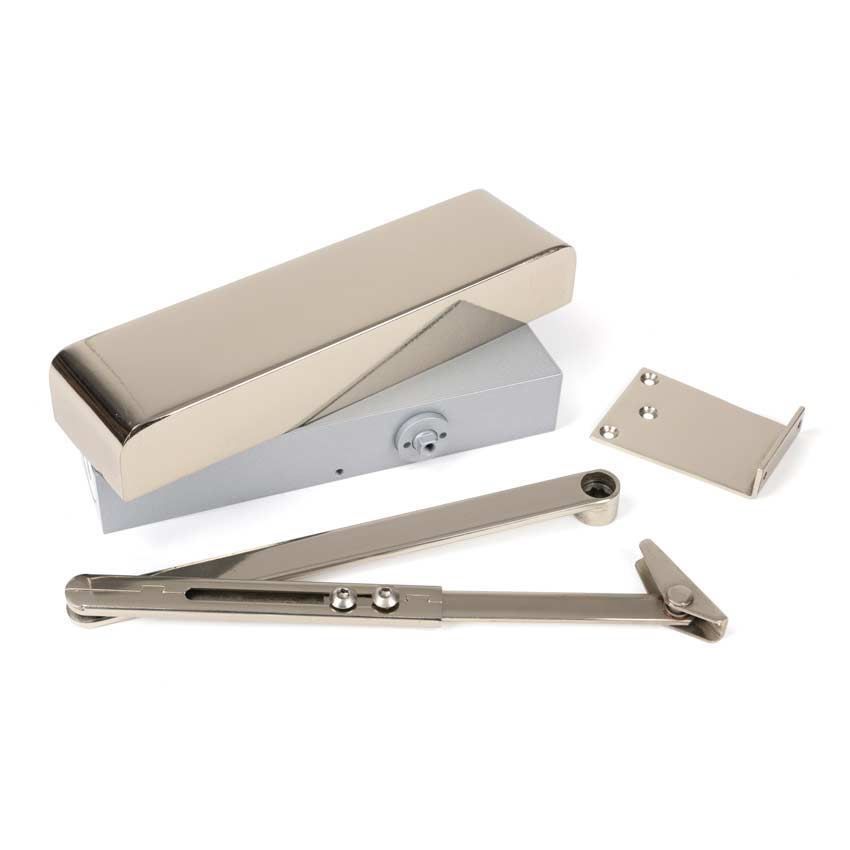 Polished Nickel Size 2-5 Door Closer & Cover - 50111