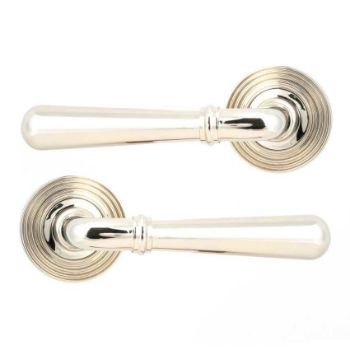 Polished Nickel Newbury Lever on a Beehive Rose (Unsprung) - 50027