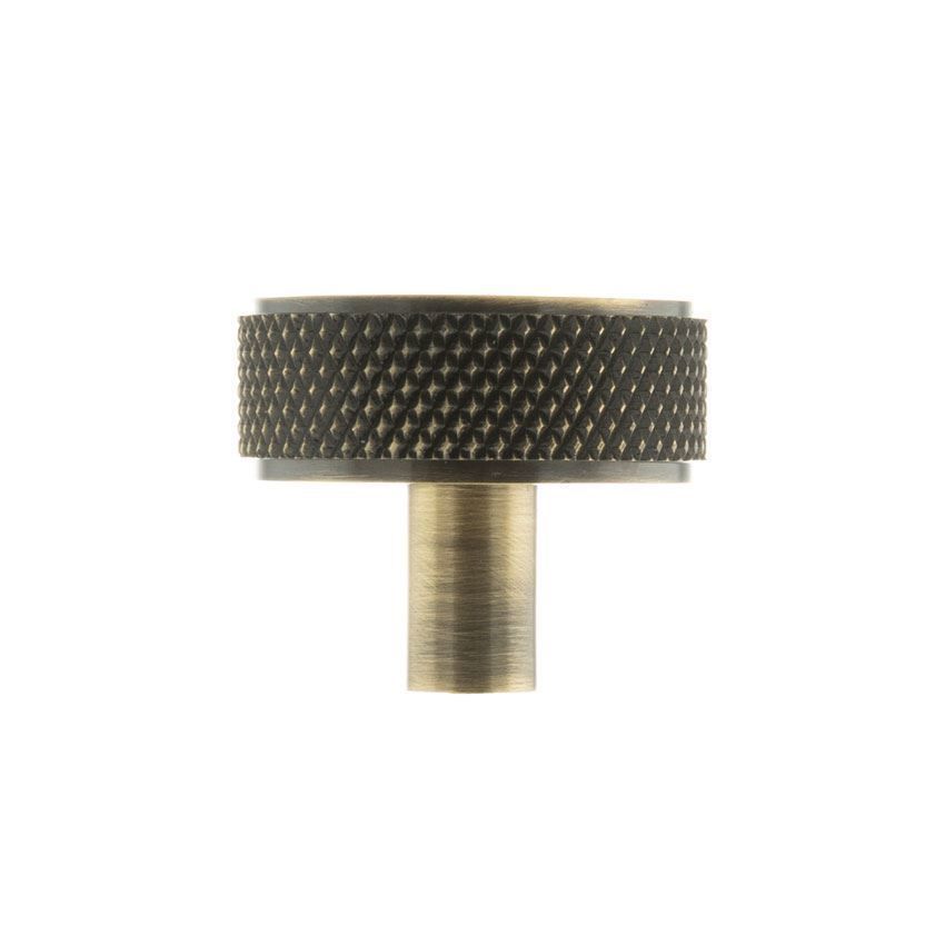 Hargreaves Disc Knurled Cabinet Knob - MHCK1935AB