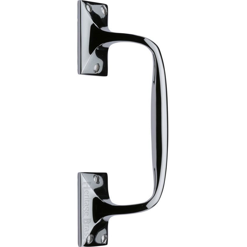Offset Pull Door Handle in Polished Chrome - V1150-PC 