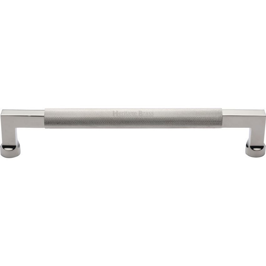 Bauhaus Knurled Door Pull Handle in Polished Nickel - V1315 304-PNF