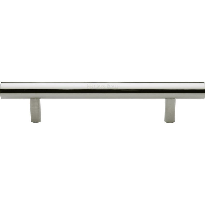 Heritage Brass Bar Door Pull Handle in Polished Nickel - V1361-PNF