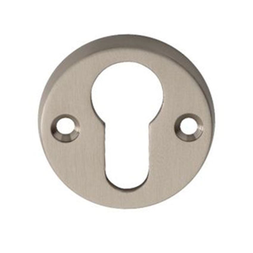 Euro cylinder key escutcheon in satin nickel - AA145SN