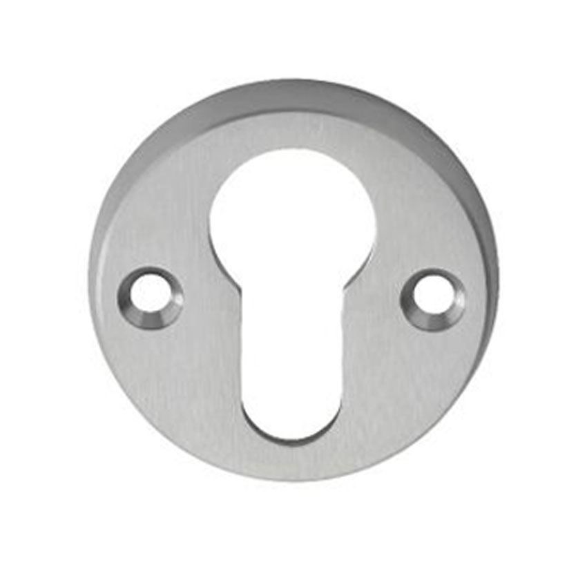 Euro cylinder key escutcheon in satin chrome - AA145SC