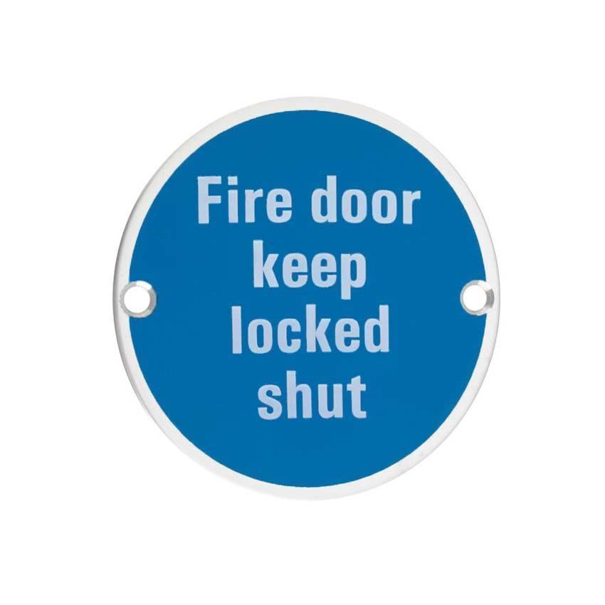 Fire Door Keep Locked Shut symbol - ZSS13PS 