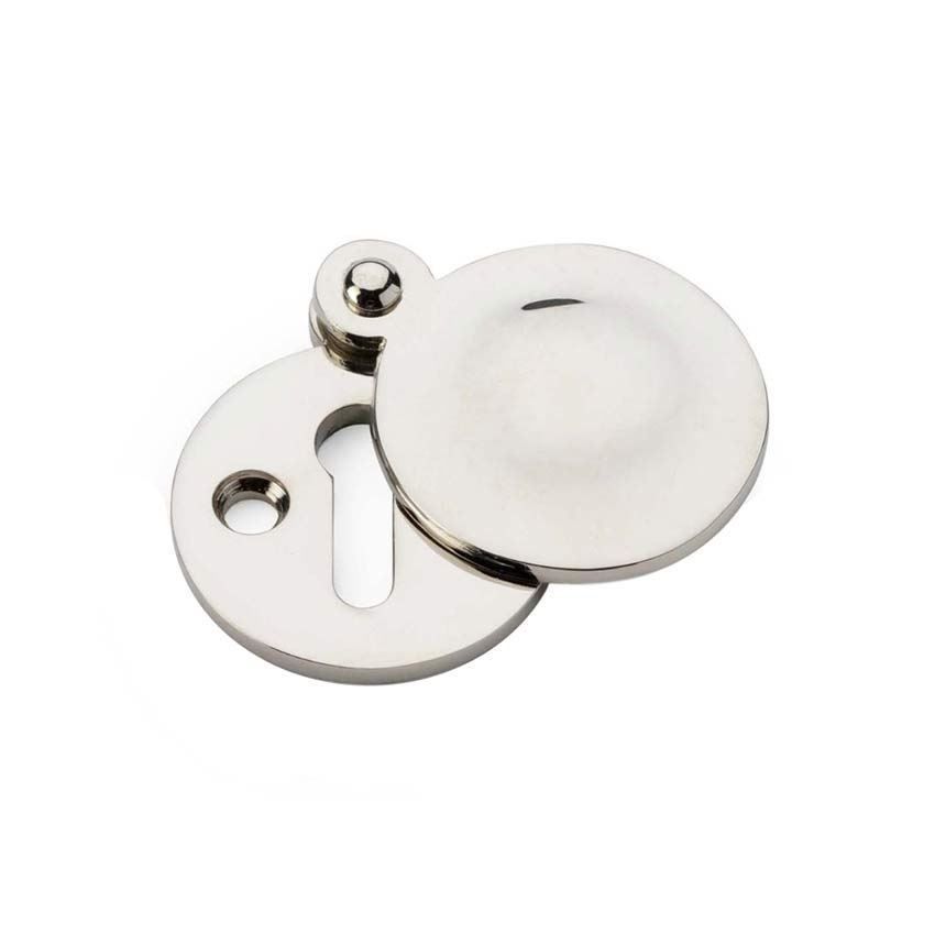 Alexander and Wilks Standard Key Profile Round Escutcheon with Harris Design Cover - AW381-PN