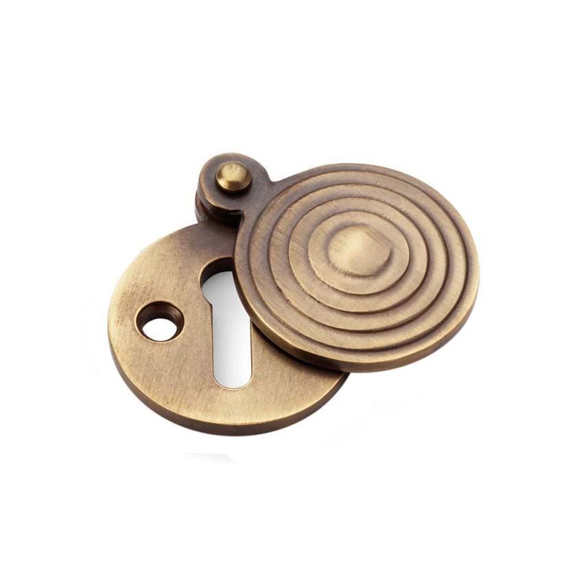 Alexander and Wilks Standard Key Profile Round Escutcheon with Christoph Design Cover - AW382-AB