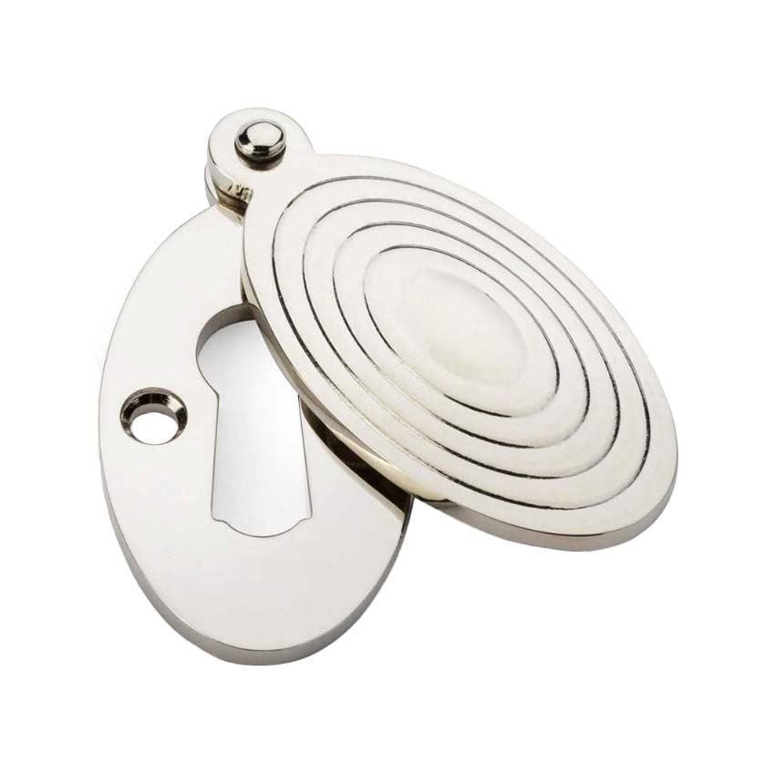 Alexander and Wilks Standard Key Profile Ellipse Escutcheon with Christoph Design Cover - AW385-PN