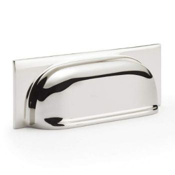 Alexander and Wilks Quantock Cup Pull Handle - Polished Nickel - AW905PN