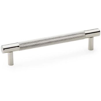 Alexander and Wilks Brunel Knurled T-Bar Handle in Polished Nickel PVD Finish AW810-PNPVD