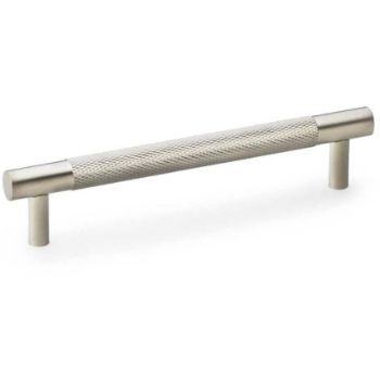 Alexander and Wilks Brunel Knurled T-Bar Handle in Satin Nickel PVD Finish AW810-SNPVD