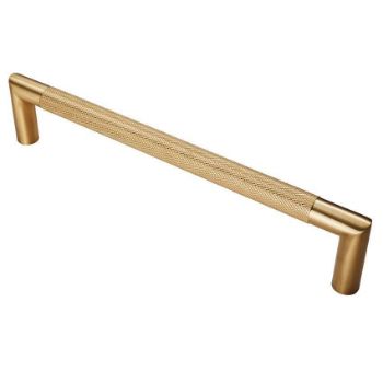 Mitred Knurled Pull Handles in Satin Brass PVD - SWP1169SPVD 