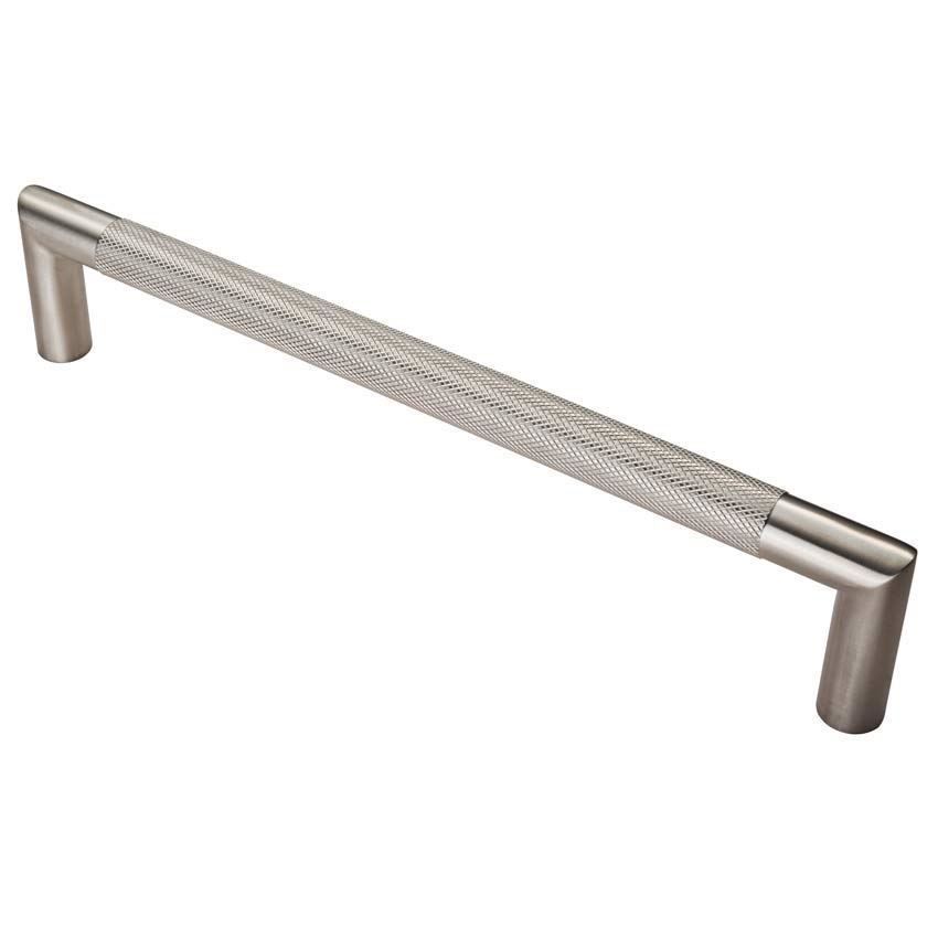 Mitred Knurled Pull Handles in Satin Stainless Steel - SWP1169SSS