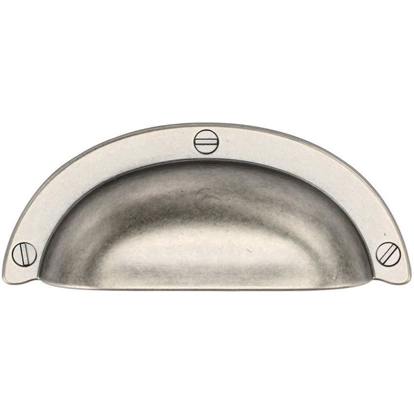 Distressed Pewter Drawer Cup Pull - TK5120-064-DPW 