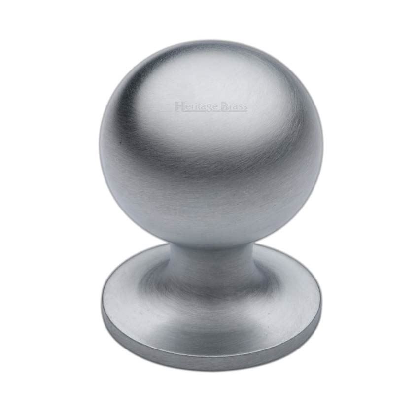 Ball Cabinet Knob in Satin Chrome - C8321-SC 