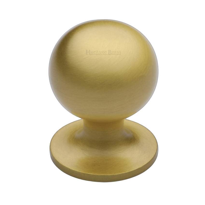 Ball Cabinet Knob in Satin Brass - C8321-SB
