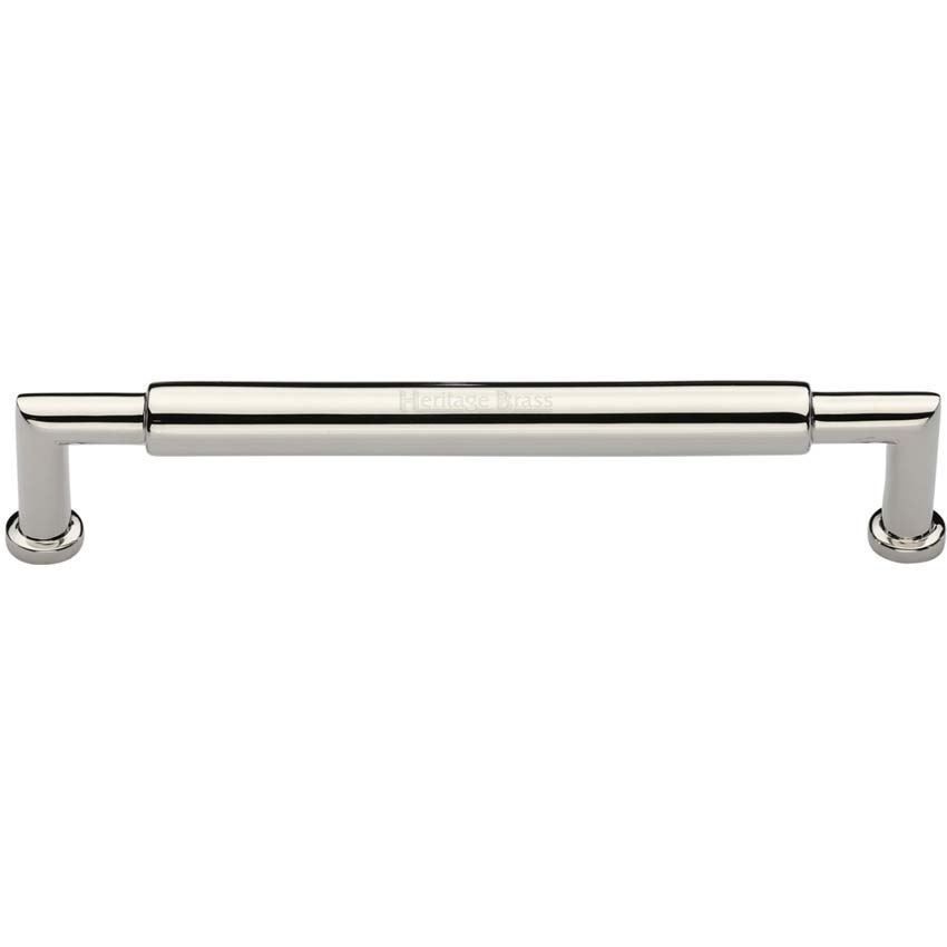 Bauhaus Round Cabinet Pull Handle in Polished Nickel - C0319-PNF