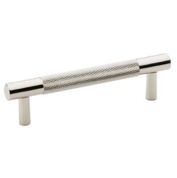 Alexander and Wilks Brunel Knurled T-Bar Handle in Polished Nickel PVD Finish AW810-PNPVD 