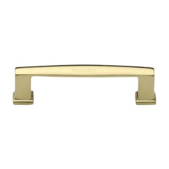 Vintage Cabinet Pull Handle in Polished Brass - C4384-PB