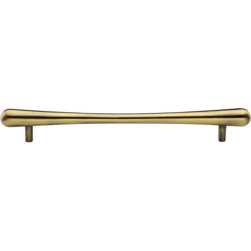 T-Bar Raindrop Cabinet Pull Handle in Antique Brass - C3570-AT 