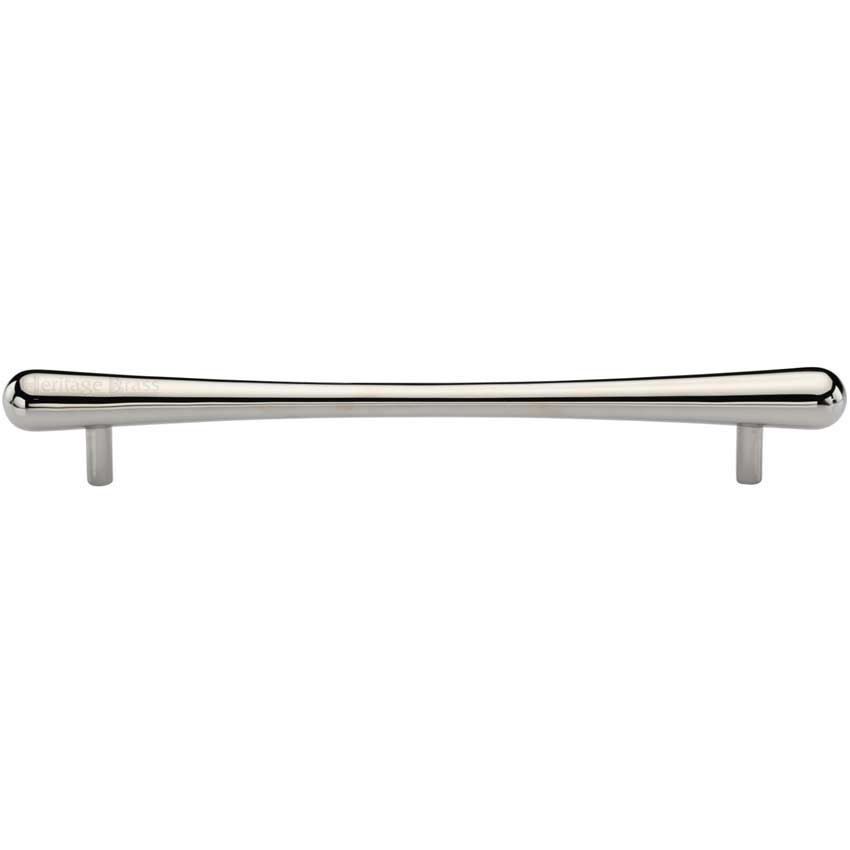 T-Bar Raindrop Cabinet Pull Handle in Polished Nickel - C3570-PNF